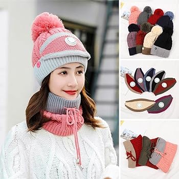 Ladies Winter Caps ( pink )