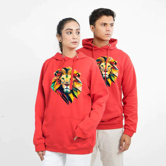 Red Lion Cozy Long Sleeve Hoodie For (Unisex)