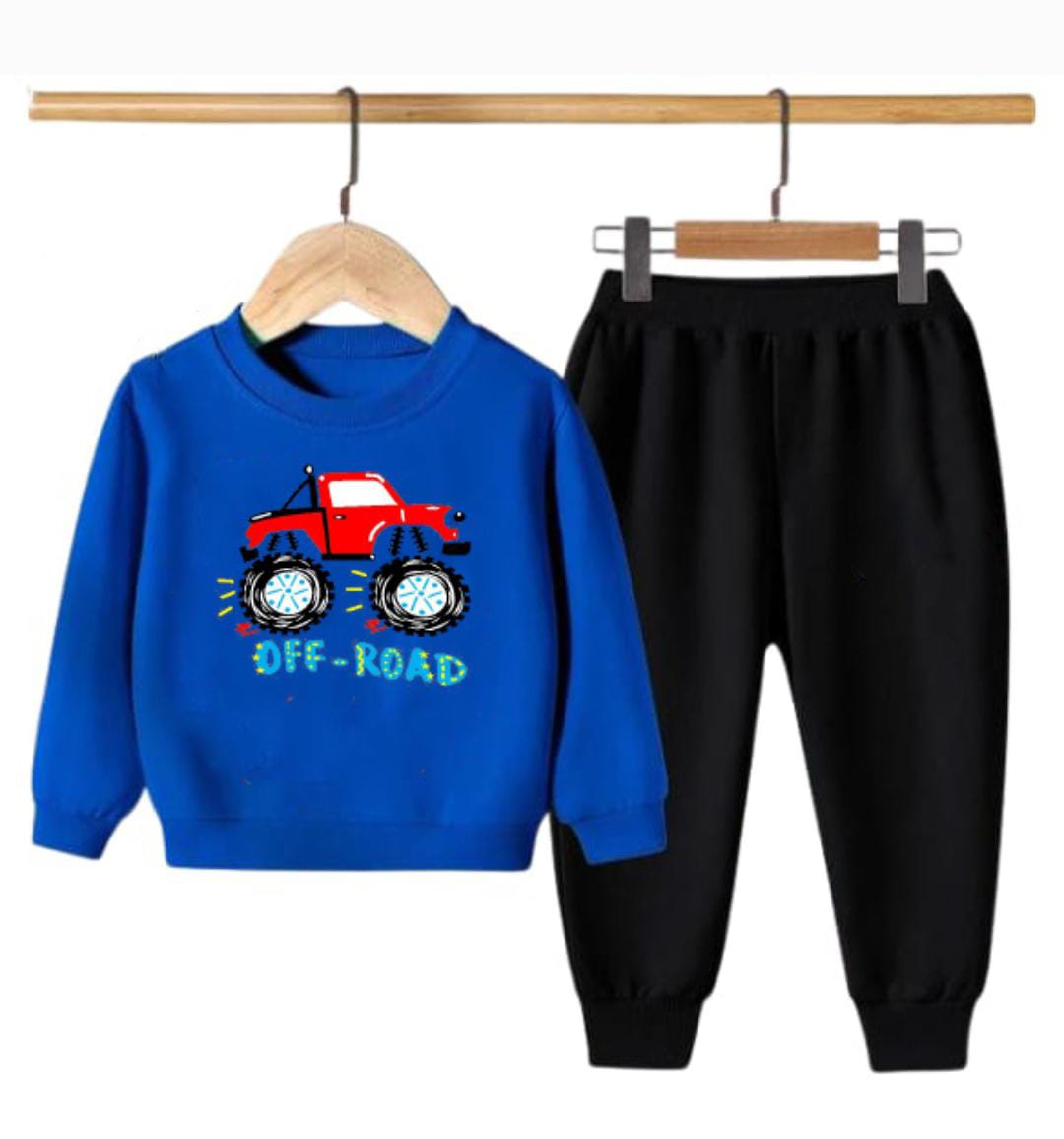 Off Road Sweatshirt & Trouser Set- Blue